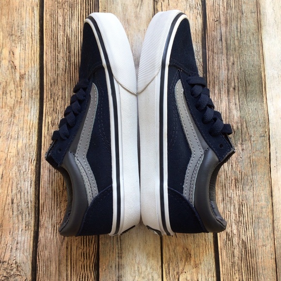 NEW Vans Navy/Gray Old Skool Suede Shoe - Picture 3 of 7